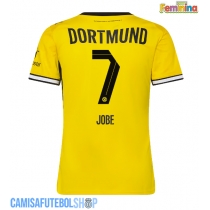 Camisa de time de futebol Borussia Dortmund Jobe Bellingham #7 Replicas 1º Equipamento Feminina 2026-27 Manga Curta